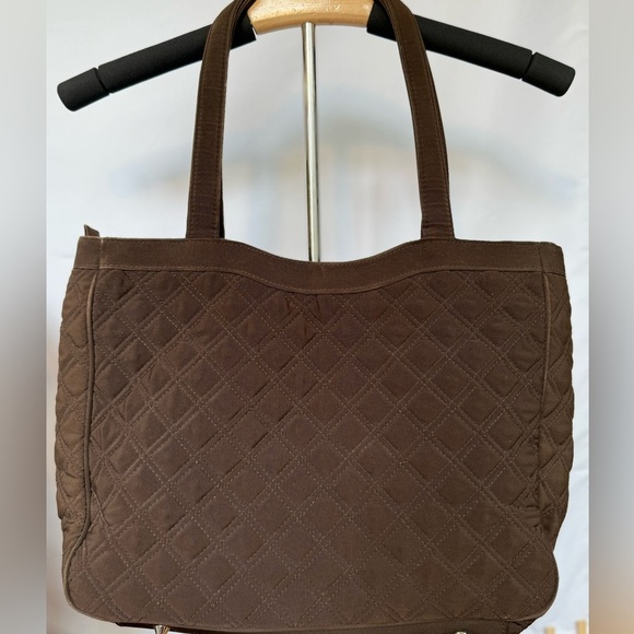 Vera Bradley Quilted Solid Brown Tote Bag/ Perfect size and rare solid color - Picture 3 of 8